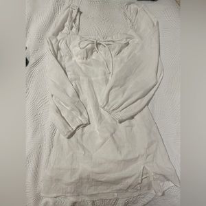 White mini dress